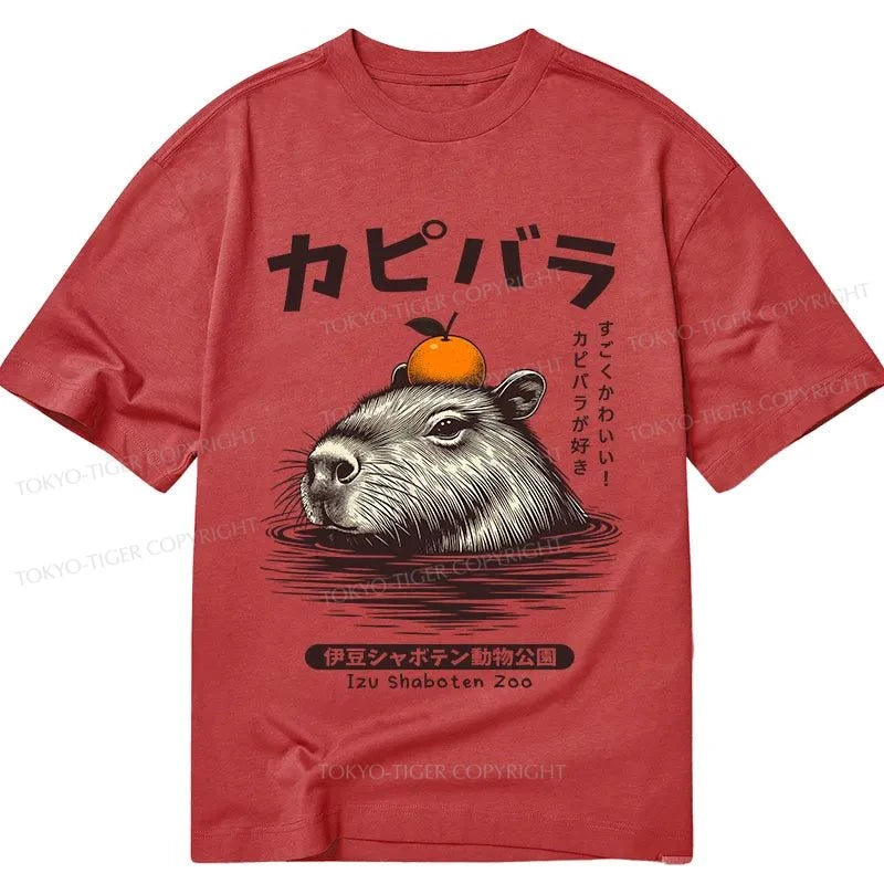 Tokyo-Tiger Capybara Hot Spring Classic T-Shirt