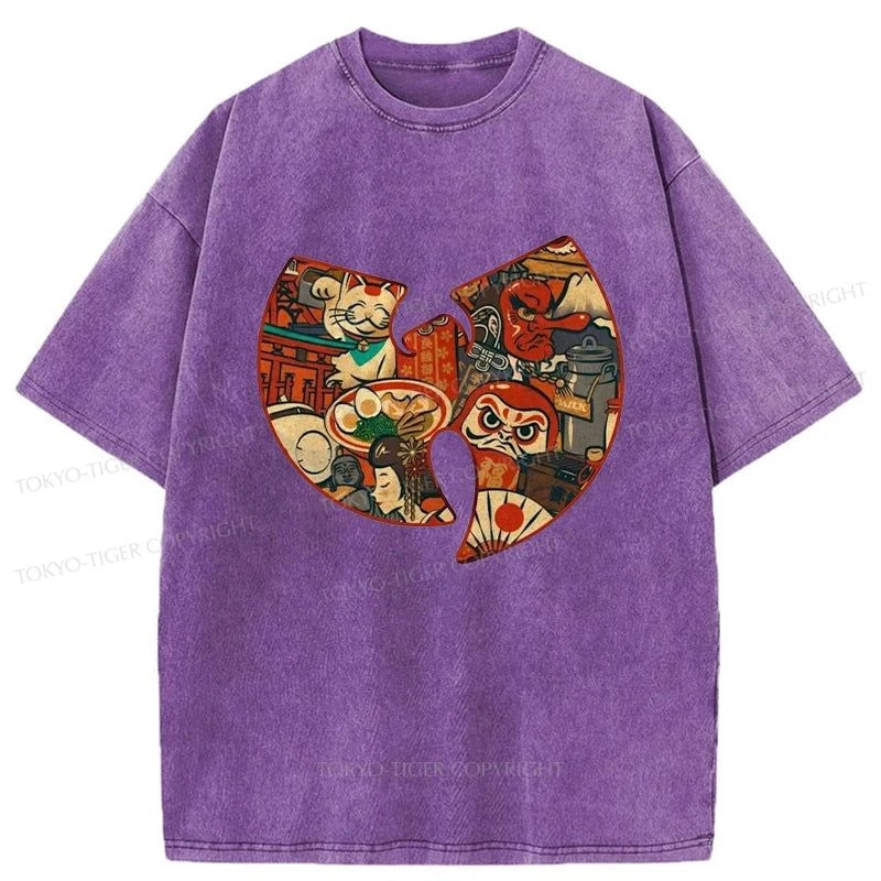 Tokyo-Tiger Wutang Clan Japanese Washed T-Shirt