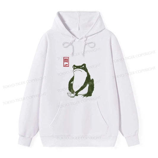 Tokyo-Tiger Woodblock Print Frog Classic Hoodie