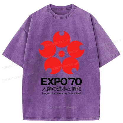 Tokyo-Tiger World Expo'70 Washed T-Shirt