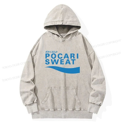 Tokyo-Tiger POCARI SWEAT Blue Washed Hoodie