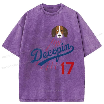 Tokyo-Tiger Shohei Ohtani's Dog "Decopin (Decoy)" Washed T-Shirt