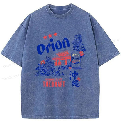 Tokyo-Tiger Orion Beer With Okinawa Washed T-Shirt