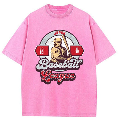 Tokyo-Tiger Vintage Japanese Baseball League Washed T-Shirt