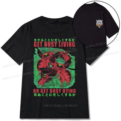 Tokyo-Tiger Busy Bee Japanese Front Back Classic T-Shirt