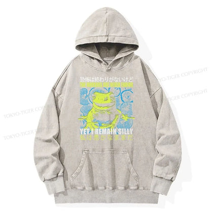 Tokyo-Tiger A Self-Aware Frog Washed Hoodie