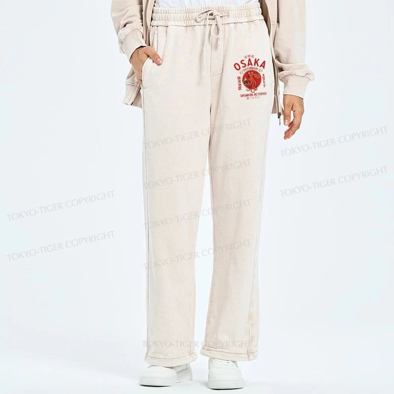 Tokyo-Tiger Drunken Octopus Japan Washed Sweatpants