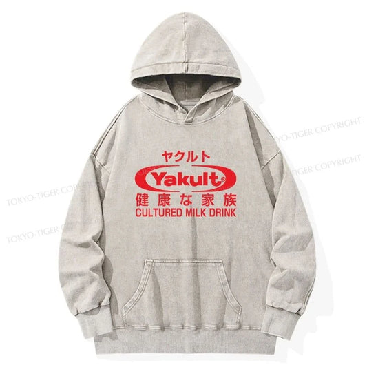 Tokyo-Tiger Yakult Logo Washed Hoodie