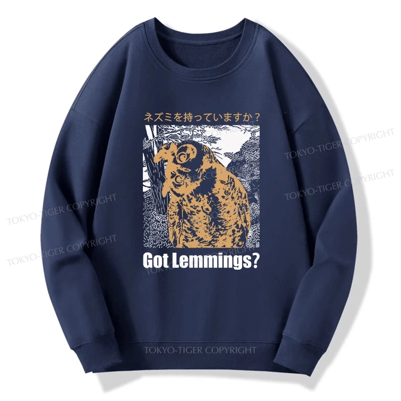 Tokyo-Tiger Do You Have Lemmings Japanese Sweatshirt