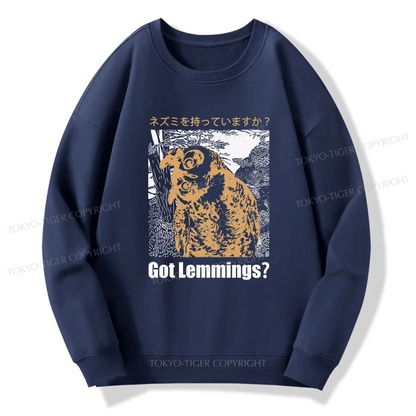 Tokyo-Tiger Do You Have Lemmings Japanese Sweatshirt