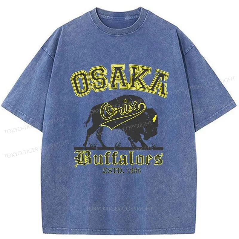 Tokyo-Tiger Orix Buffaloes Japanese Washed T-Shirt