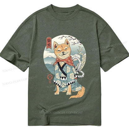 Tokyo-Tiger Samurai Shiba Dog Japanese Classic T-Shirt