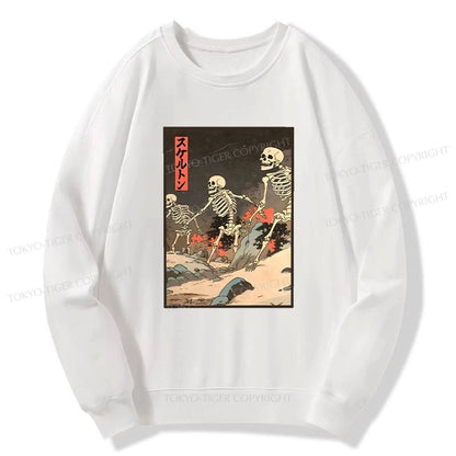 Tokyo-Tiger Japanese Rising Skeletons Sweatshirt