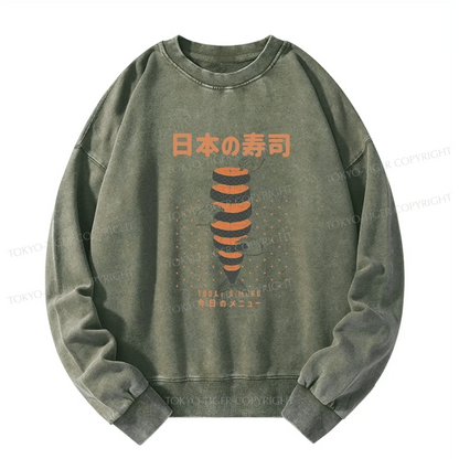 Tokyo-Tiger Today's Menu Washed Sweatshirt