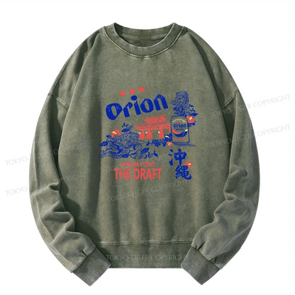 Tokyo-Tiger Orion Beer With Okinawa Washed Sweatshirt