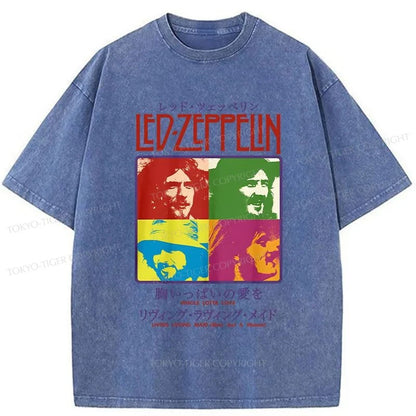 Tokyo-Tiger Led Zeppelin Japanese Washed T-Shirt