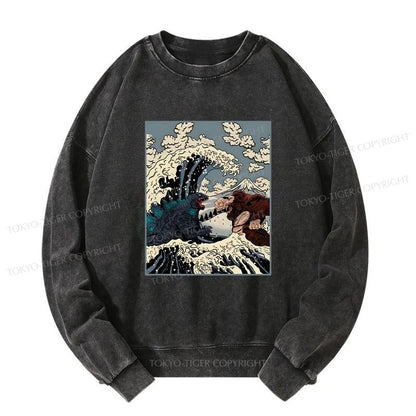 Tokyo-Tiger The Great Fight Washed Sweatshirt