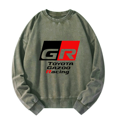 Tokyo-Tiger Toyota Gazoo Racing GR Logo Washed Sweatshirt