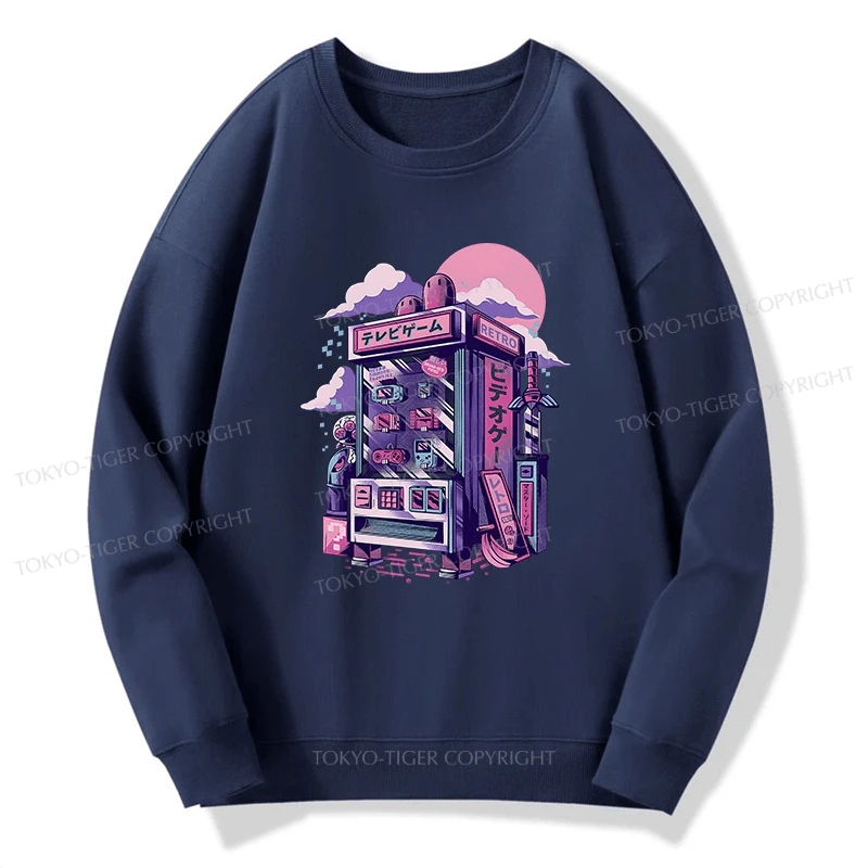 Tokyo-Tiger Japanese Vending Machines Sweatshirt