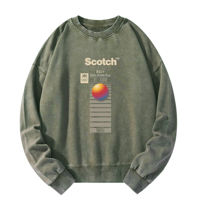 Tokyo-Tiger VHS Scotch E180 Washed Sweatshirt