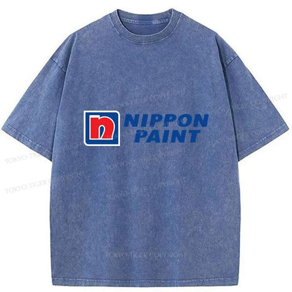 Tokyo-Tiger Nippon Paint Logo Washed T-Shirt