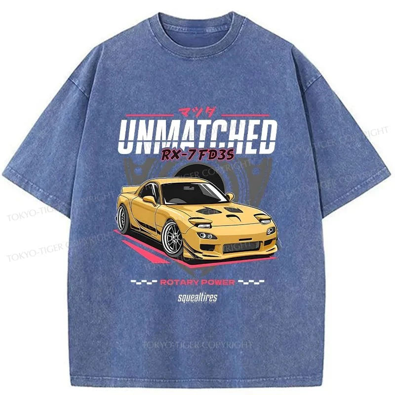 Tokyo-Tiger Mazda RX-7 Japanese Washed T-Shirt