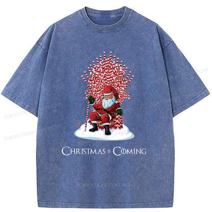 Tokyo-Tiger Games Of Christmas Washed T-Shirt