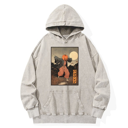 Tokyo-Tiger Japanese Pumpkin Monster Washed Hoodie