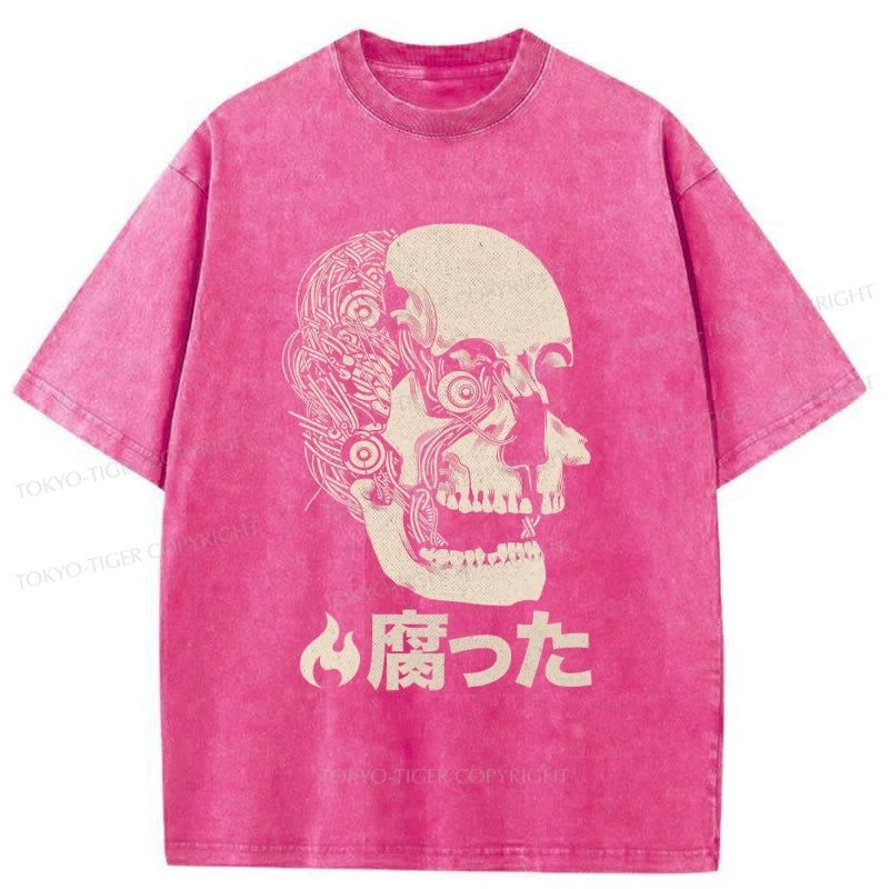 Tokyo-Tiger The Killing Of Skull Washed T-Shirt