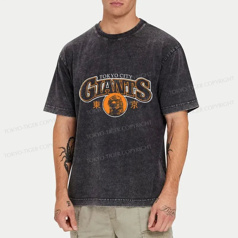 Tokyo-Tiger Tokyo City Giants Washed T-Shirt