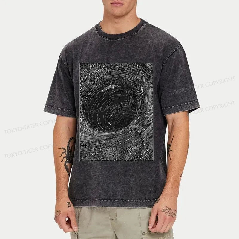 Tokyo-Tiger Vortex Japanese Washed T-Shirt