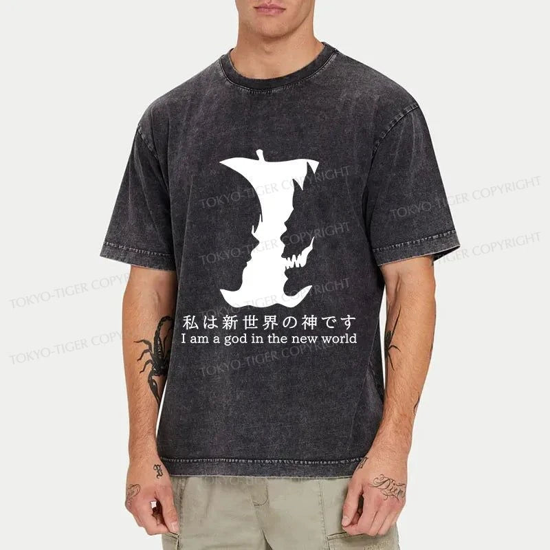 Tokyo-Tiger Death Note Logo Washed T-Shirt