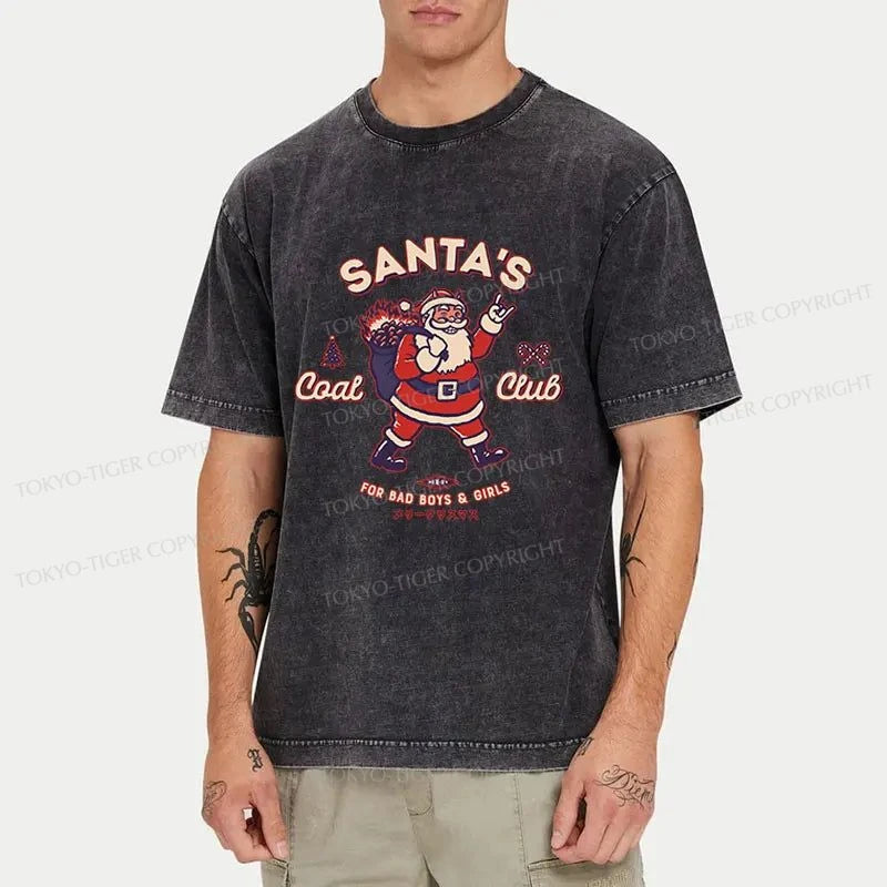 Tokyo-Tiger Santa's Coal Club Japan Washed T-Shirt