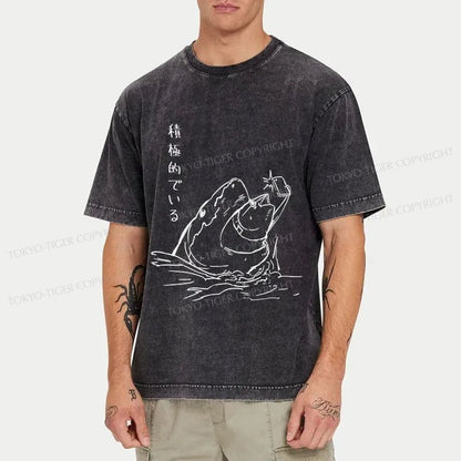 Tokyo-Tiger Fearless Tuna Japanese Washed T-Shirt