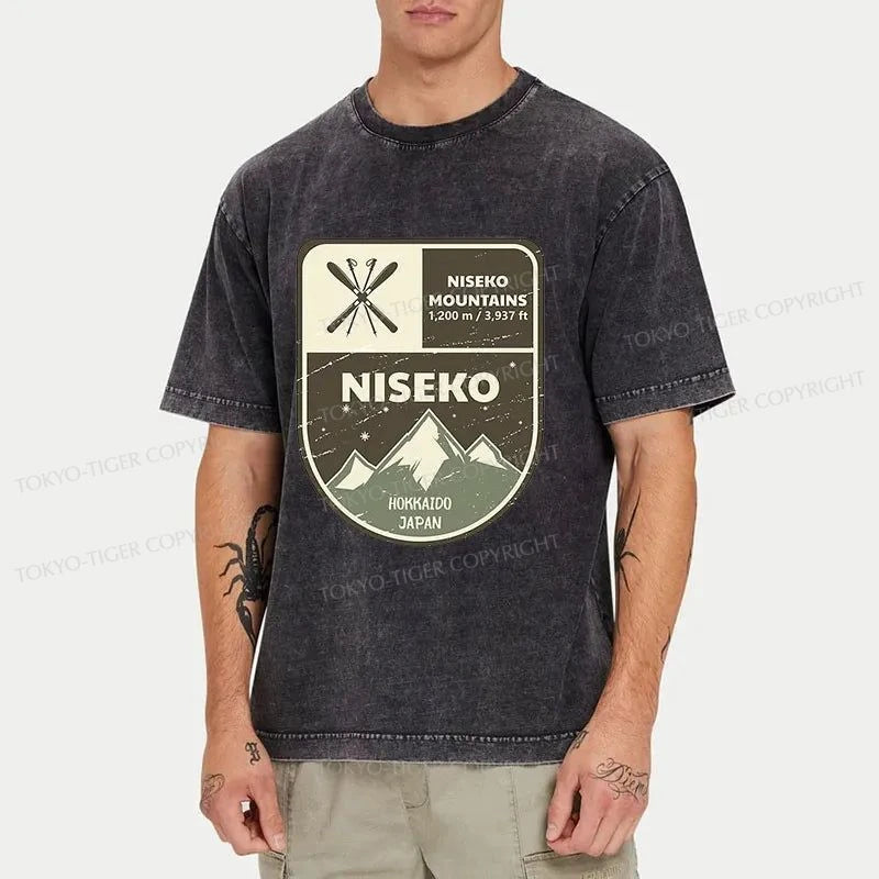 Tokyo-Tiger Niseko Hokkaido Japanese Washed T-Shirt