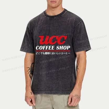 Tokyo-Tiger UCC Ueshima Coffee Washed T-Shirt