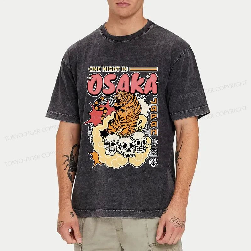 Tokyo-Tiger Osaka Tiger Washed T-Shirt