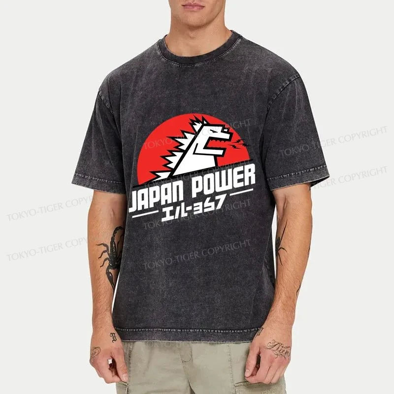 Tokyo-Tiger Japan Power Washed T-Shirt