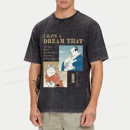 Tokyo-Tiger I Have A Dream Japanese Washed T-Shirt