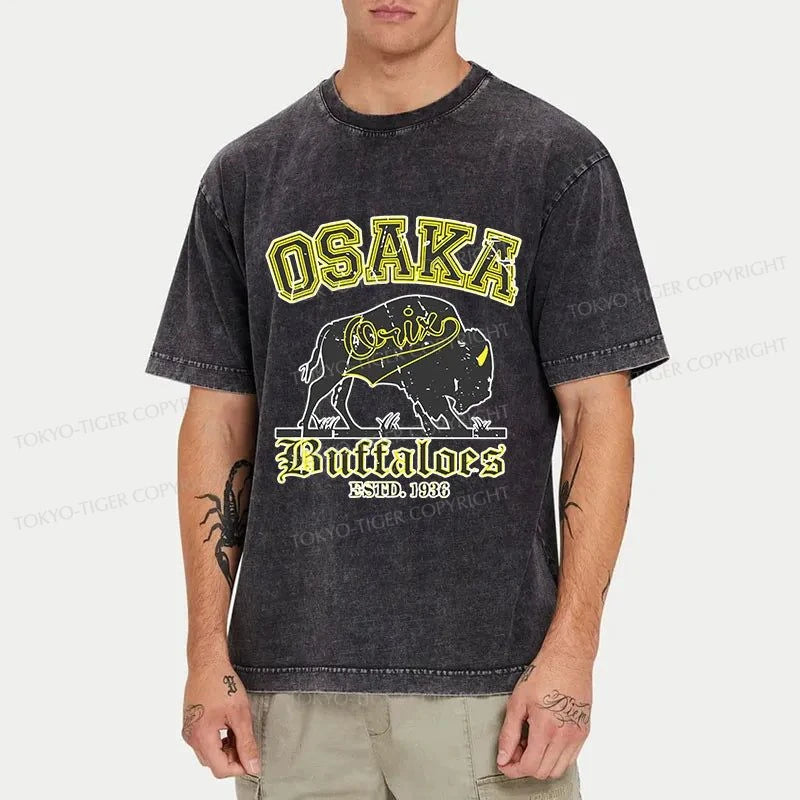 Tokyo-Tiger Orix Buffaloes Japanese Washed T-Shirt