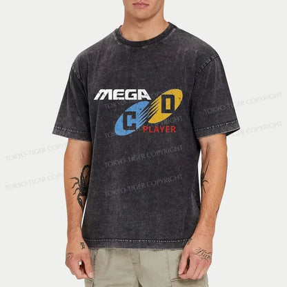 Tokyo-Tiger Mega CD Japanese Washed T-Shirt