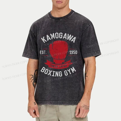 Tokyo-Tiger Kamogawa Boxing Gym Washed T-Shirt