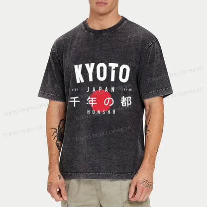 Tokyo-Tiger The Millennium Capital Of Japan Washed T-Shirt