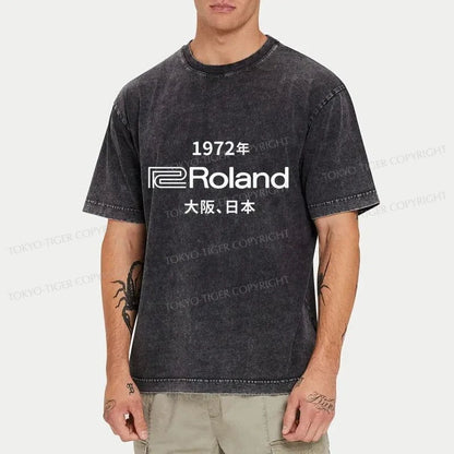 Tokyo-Tiger 1972 Roland Osaka Japan Washed T-Shirt