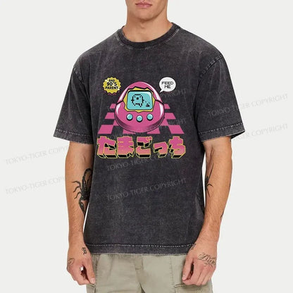 Tokyo-Tiger Tamagotchi Japan Washed T-Shirt