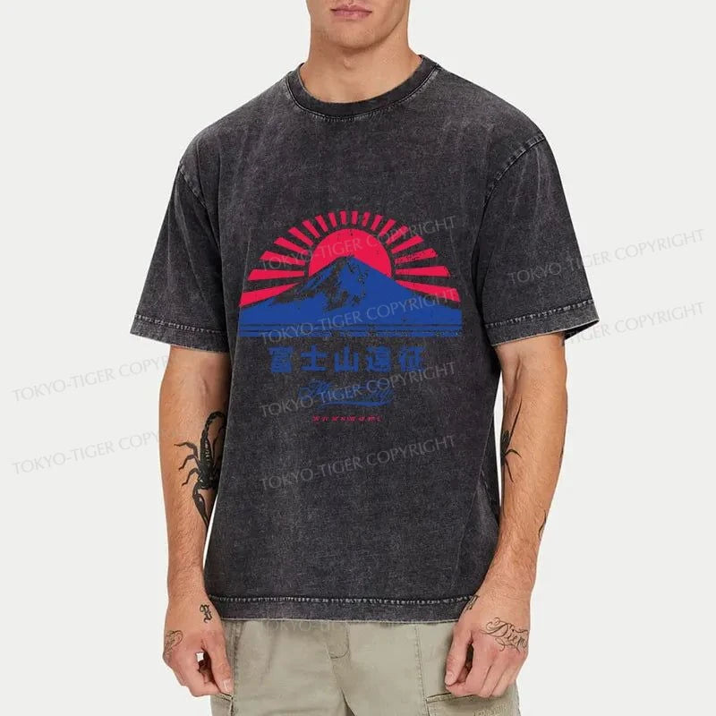 Tokyo-Tiger Mount Fuji Expedition Washed T-Shirt