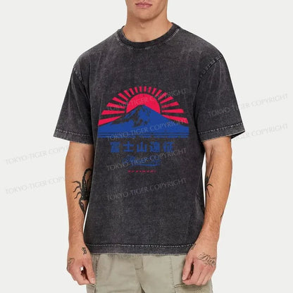 Tokyo-Tiger Mount Fuji Expedition Washed T-Shirt