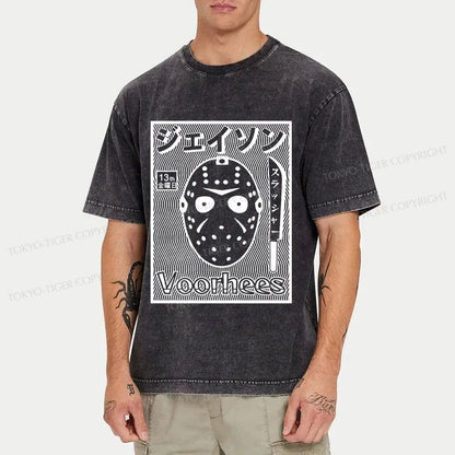 Tokyo-Tiger Killer Mask Washed T-Shirt