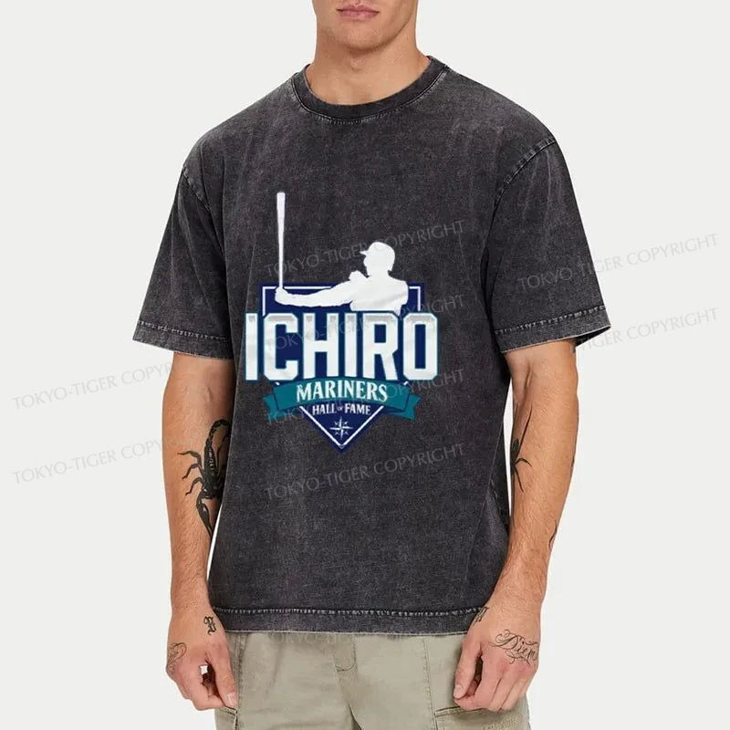 Tokyo-Tiger Ichiro Suzuki Japanese Washed T-Shirt