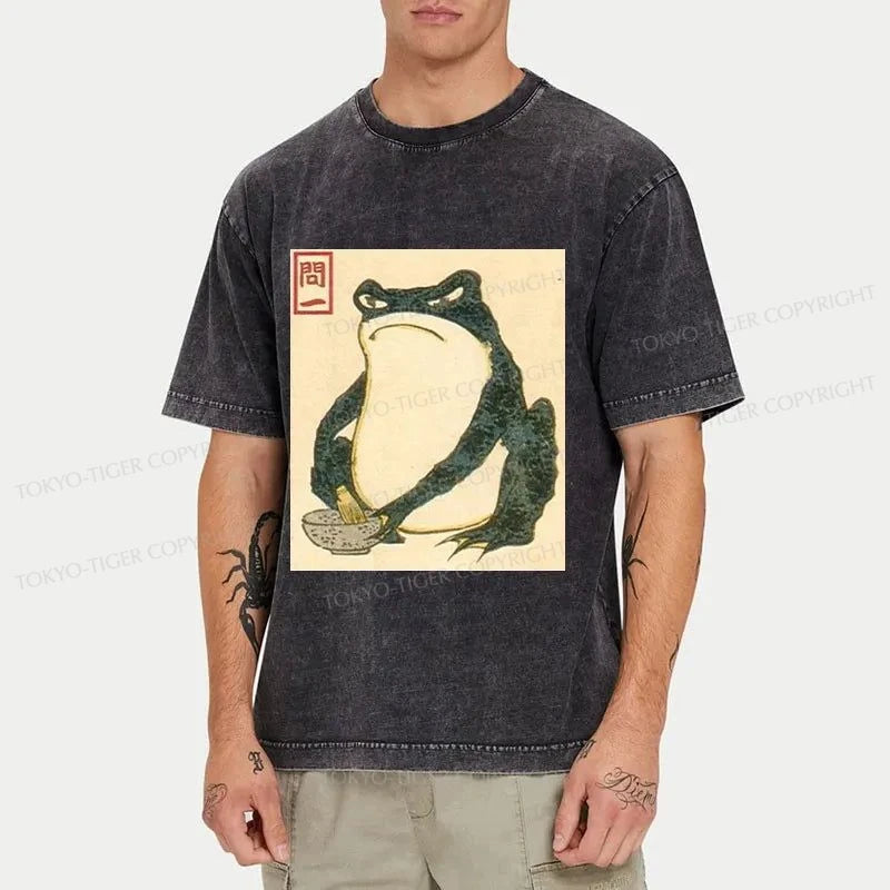 Tokyo-Tiger Matsumoto Hoji Japanese Frog Washed T-Shirt